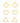 OMID, Gold Geometric Stud Earrings Set – Square, Apple, Triangle Shapes – Minimalist Lightweight Jewellery for Women & Girls, (Pack of 3 Pairs)