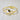 Elegant Gold-Tone Circle Link Bracelet With Black Enamel Accent