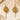 OMID Gold-Tone Textured Leaf Drop Earrings for Women