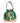 OMID Teal Rounded Brocade Potlis Bag For Women and Girls