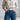 OMID Women’s White Textured Slim Waist Belt with Silver-Tone Buckle