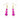 OMID Pink Triple Bead Drop Earrings
