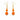 OMID Orange Beaded Drop Earrings
