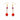OMID Red Crystal Tassel Earrings
