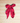 OMID, Kids Bunny Ear Bow Hair Clip – Soft Fabric Cute Bowknot Hair Accessory for Girls (Maroon)
