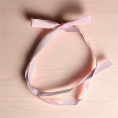 OMID, Kids Hair Clip Bow – Soft Satin Pink Ribbon Hair Accessory for Girls, Toddlers & Babies