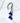 OMID, Traditional Punjabi Parandi Hair Accessory with Blue Silk Tassels – Handmade Ethnic Bridal Paranda for Women & Girls