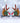 Christmas Reindeer Antler Hair Clips with Tree and Mushroom Decoration (Pair)