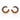 OMID Women Gold-Toned Blue & Brown Beaded Hoop Earrings
