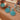 OMID Women Turquoise Floral Crochet Statement Earrings