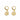 OMID Gold-Tone Pearl Cluster Floral Drop Hoop Earrings for Women & Girls